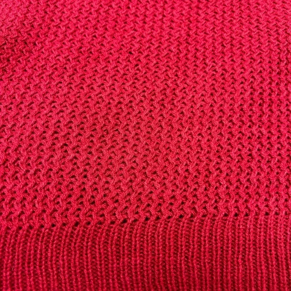 Loft Poncho Womens XS / Small Red New with Tag Oversized Boxy Sweater Ladies - Picture 4 of 9